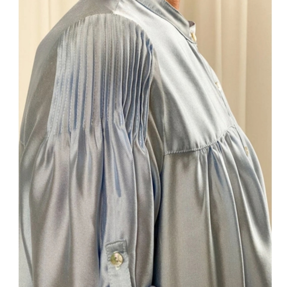Birgitte Herskind Blue Stella Maxi Shirt Dress Size 34 - Picture 3 of 16